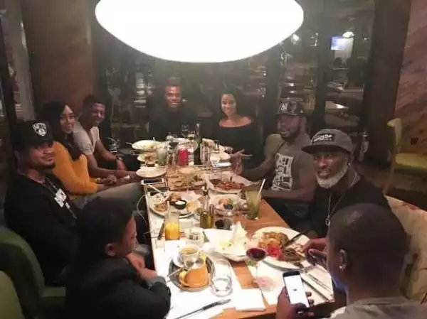 Footballers Uche Kalu, Emmanuel Emenike, Ex-beauty Queens Stephanie Kalu & Iheoma Nnadi Enjoy Dinner In Turkey